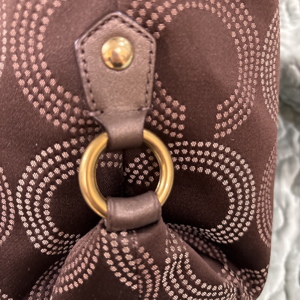 COACH Ashley H1282-F20056 Satchel/Tote Bronze Brown & Matching Wallet SEE PICS - Picture 7 of 16